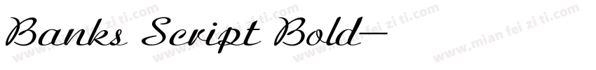 Banks Script Bold字体转换